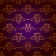 Damask seamless floral pattern N3