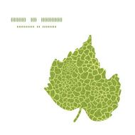 Vector abstract green natural texture leaf silhouette pattern frame