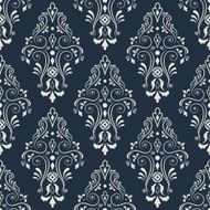 Seamless pattern on a dark blue