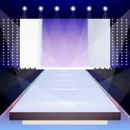 Fashion runway poster