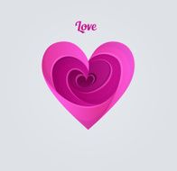 Happy Valentine&#039;s day pink heart