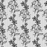 Flower lacy seamless background N6