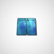 Abstract illustration on shorts N51