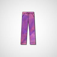 Abstract illustration on pants N148