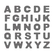 Bold Font on White Background Vector
