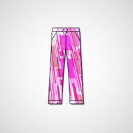 Abstract illustration on shorts N52