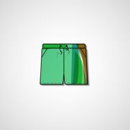 Abstract illustration on shorts N54