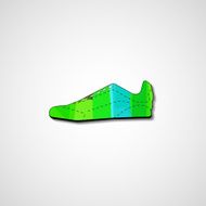 Abstract illustration on sneakers N46