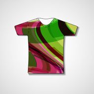 Abstract illustration on t-shirt N36