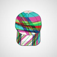 Abstract illustration on peaked cap N48