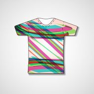 Abstract illustration on t-shirt N38