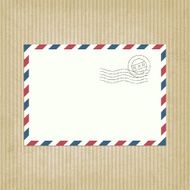 retro background with envelope