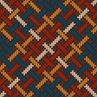 Celtic Knitted Pattern Seamless Background