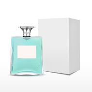 elegant perfume bottle with label and package box N12