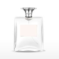 elegant empty perfume bottle with label N7