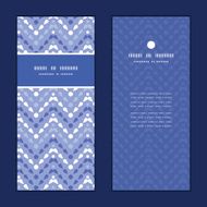 Vector purple drops chevron vertical frame pattern invitation greeting cards N3