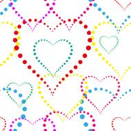 Seamless background of hearts N2