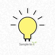 light bulb idea of scribble abstract pattern vector