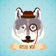 Animal hipster portrait