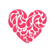 Hand drawn vector illustration - decorative heart N4