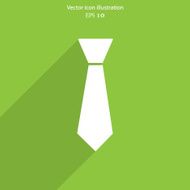 Vector necktie web flat icon N3