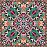 silk neck scarf or kerchief square pattern design in ukrainian N40