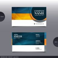 Abstract creative business card Vector N32