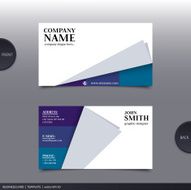 Abstract creative business card Vector N34