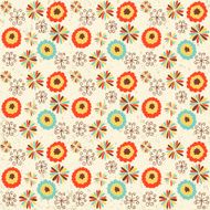 Seamless vintage pattern 2 Vector illustration N2