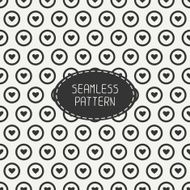 Romantic seamless pattern with hearts Beautiful vector illustration Background N2