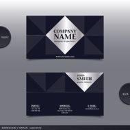 Abstract creative business card Vector N35