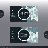 Abstract creative business card Vector N36