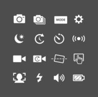 camera app icon set vector eps10 N2