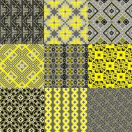 9 retro seamless ornaments N10
