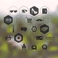 fashion infographic with unfocused background N54