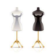 Mannequin isolated on white vector