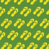 Yellow slippers seamless pattern