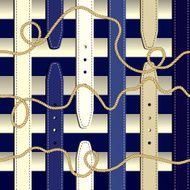 Fashionable pattern in nautical style