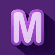 Volume icons alphabet M N6