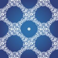 Contrasting seamless pattern with large flowers