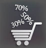 vector modern shopping background with sales
