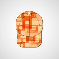 Abstract illustration on peaked cap N51