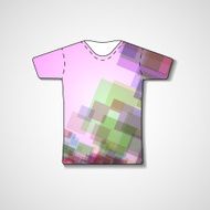 Abstract illustration on t-shirt N40