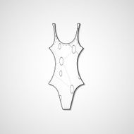 female swimsuit isolated N57