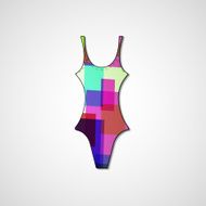 female swimsuit isolated N58