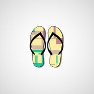 Abstract illustration on flip flops N59
