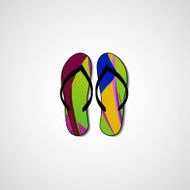 Abstract illustration on flip flops N60