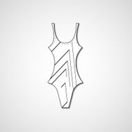 female swimsuit isolated N60