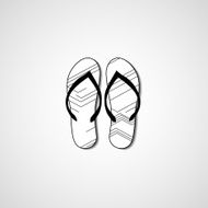 Abstract illustration on flip flops N62