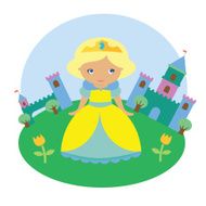 Blonde princess character